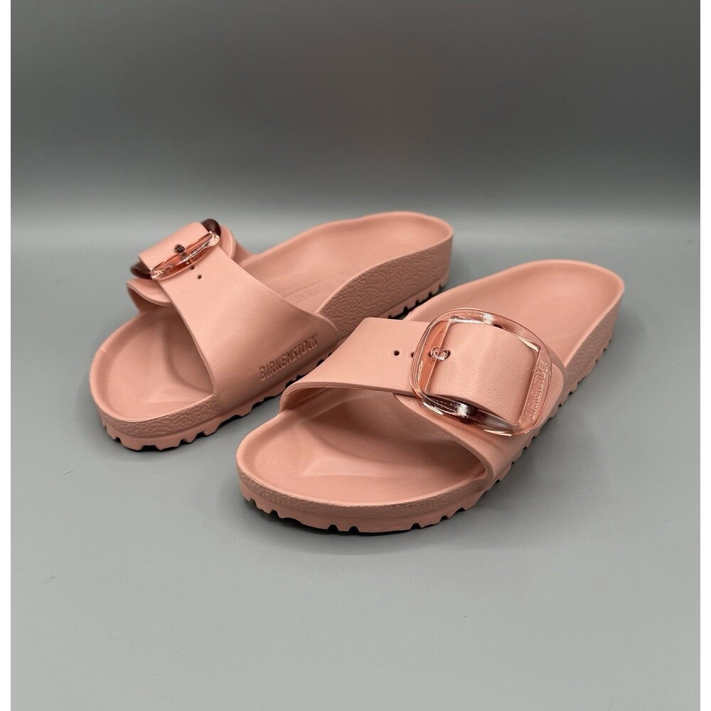 BIRKENSTOCK Madrid Big Buckle EVA Sandals Slides - W 6-6.5 (37) - Pink Clay